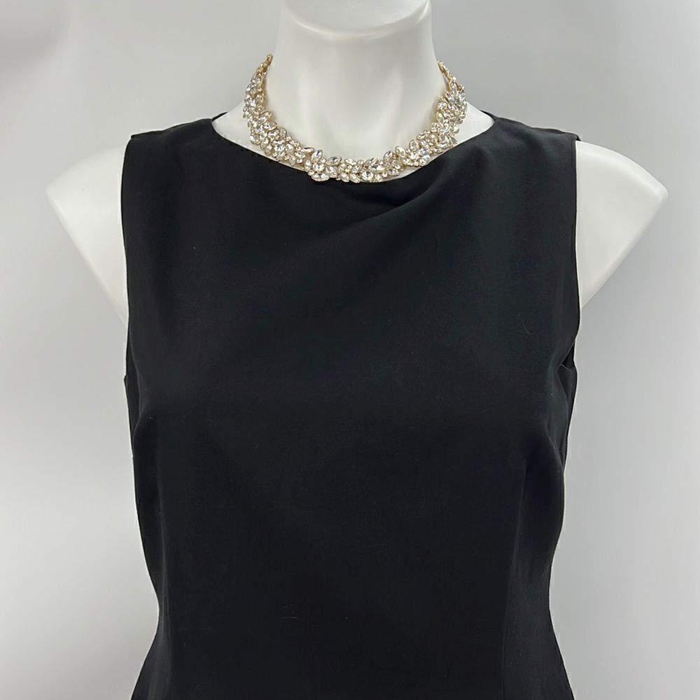 Talbots Petites size 10 black sleeveless sheath